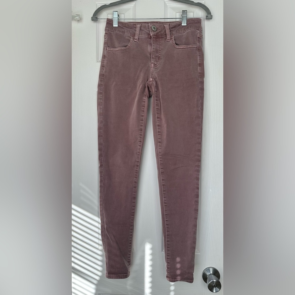American Eagle Outfitters Women's Skinny Jeans in Mauve